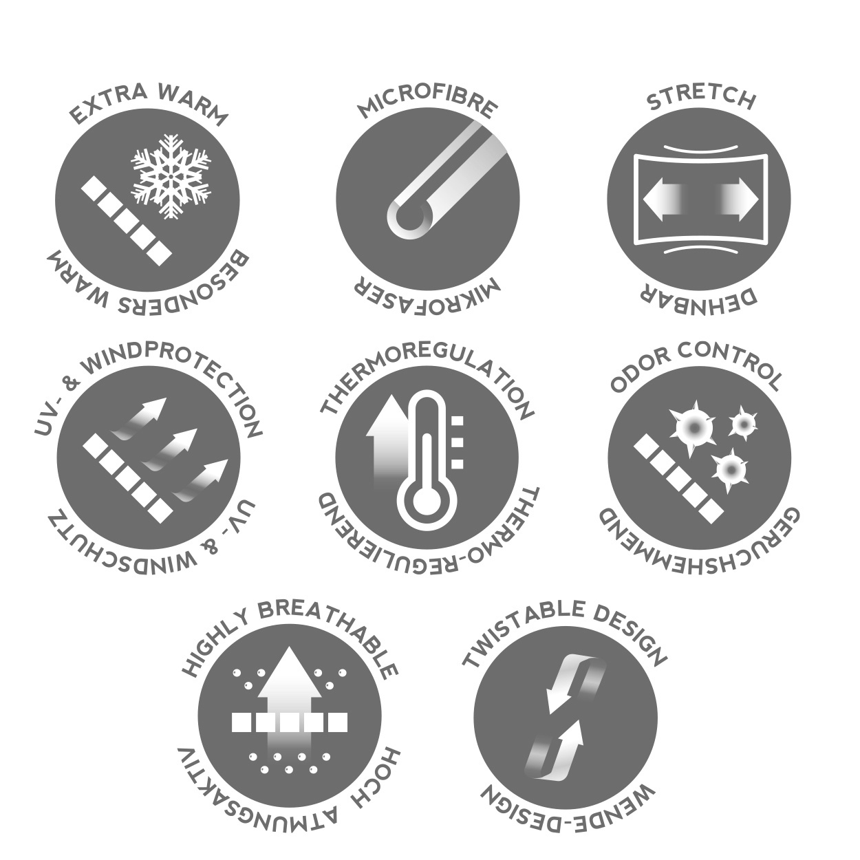 PAC Headband Fleece Kids Dots Red – Bild 2