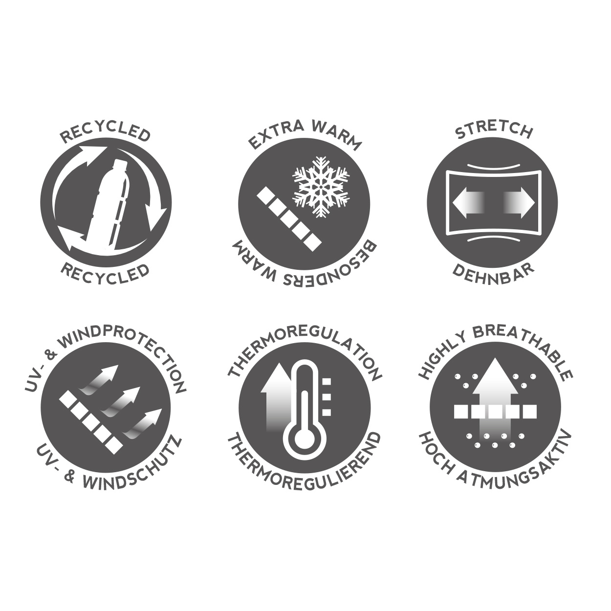 PAC Kids Recycled Fleece Skulls – Bild 4