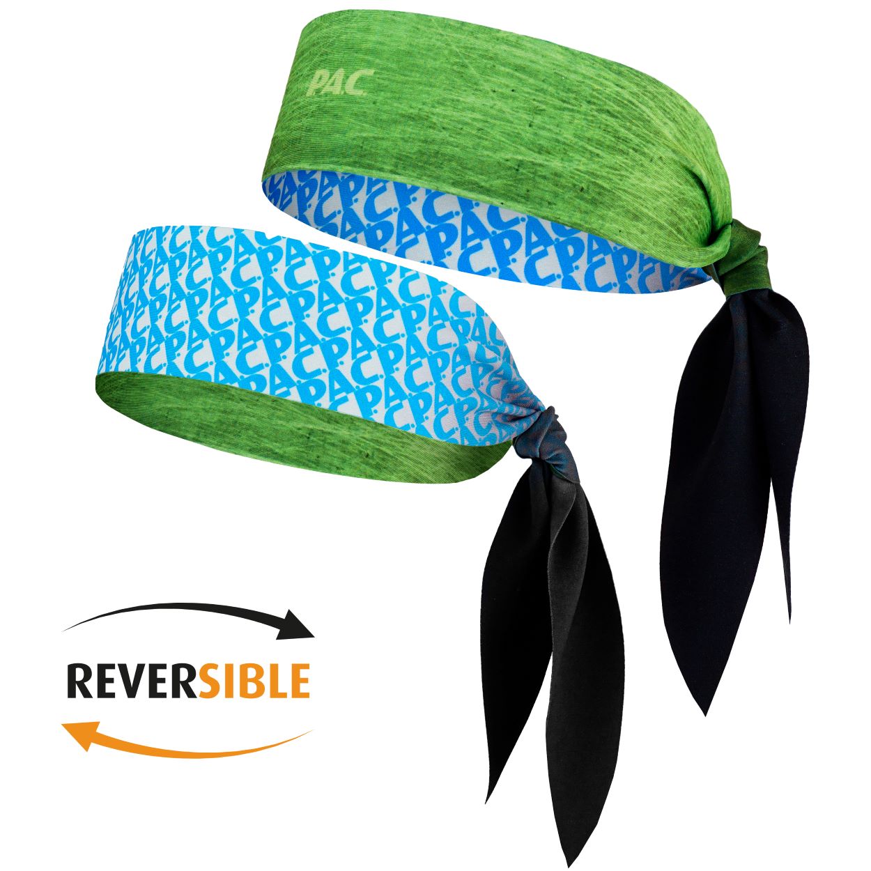 PAC Recycled Tie Headband Power Neton