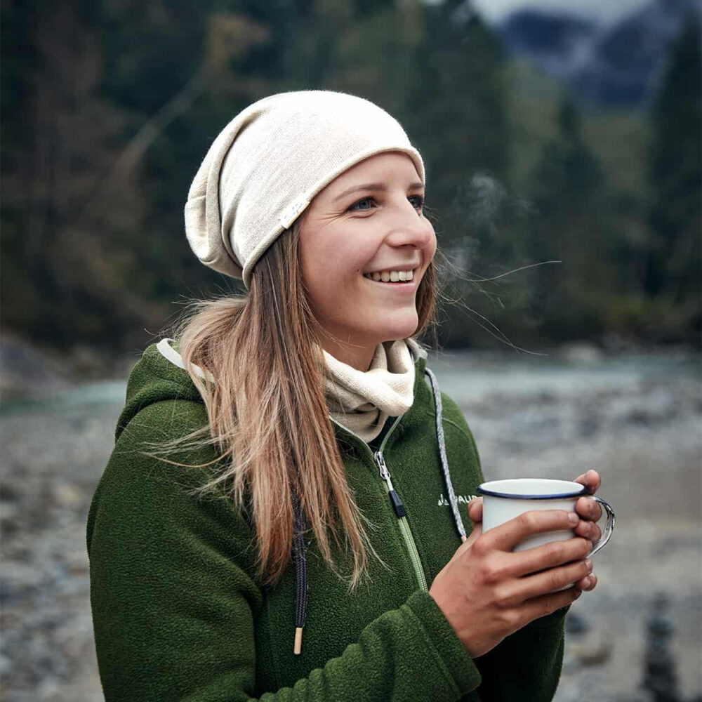 PAC Nature Merin 100% Recycled Merino Neckwarmer - Black