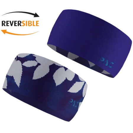 PAC Recycled Seamless Headband Royal Blue Leaf