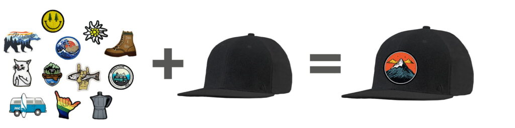 P.A.C. DIY Kombination aus Snapback und Patch