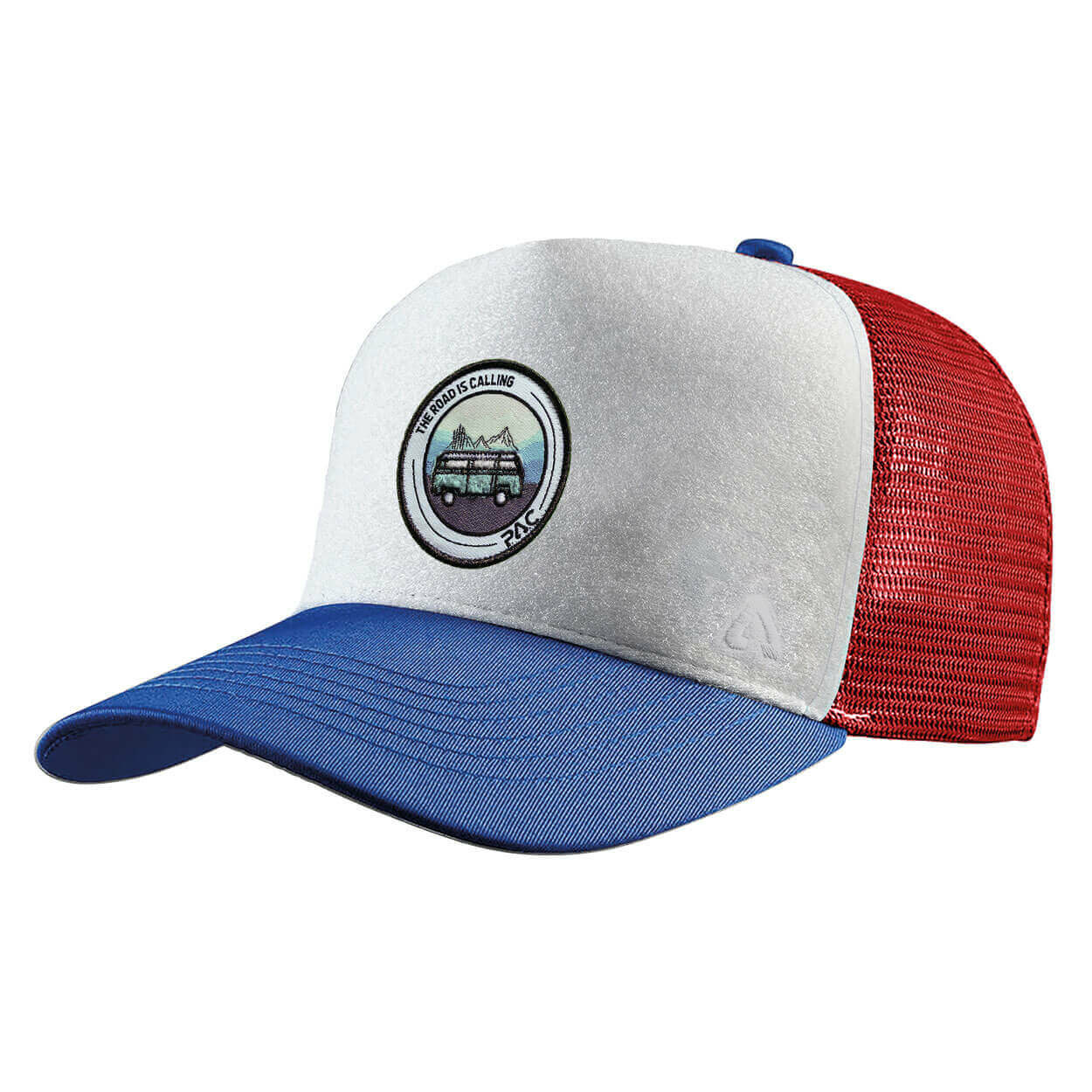 P.A.C. DIY Trucker Cap ReadyToWear Blue/Red Mountain Caravan