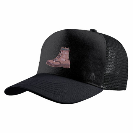 P.A.C. Kids DIY Trucker Cap ReadyToWear Black Hiking Boot