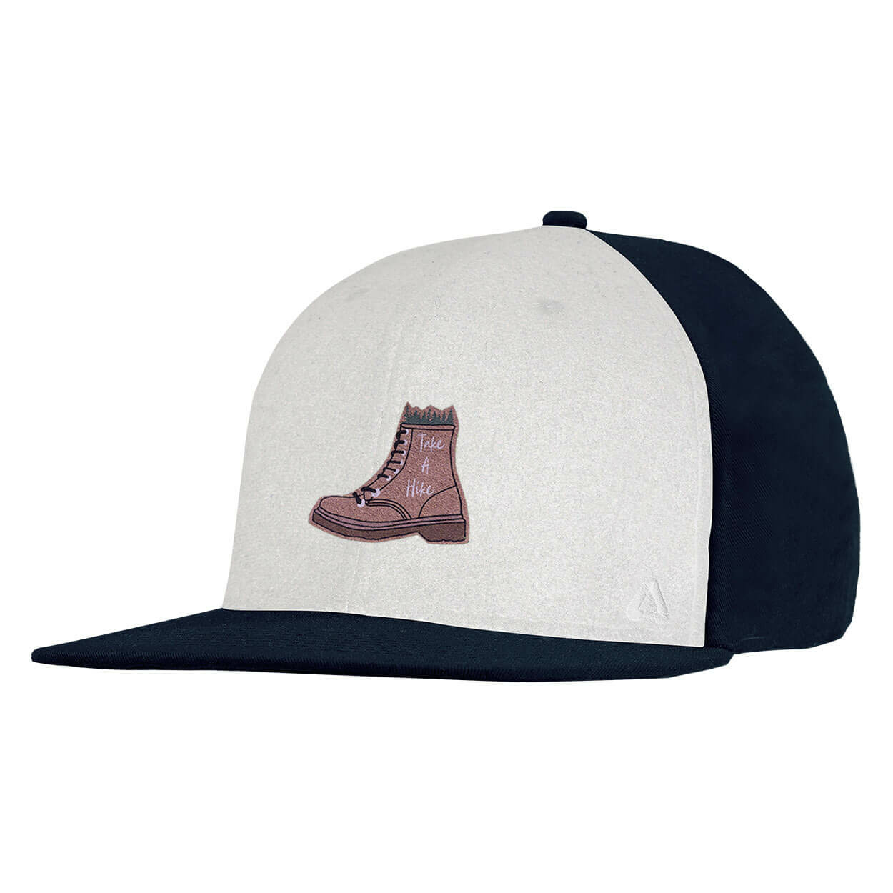 P.A.C. DIY Snapback Cap ReadyToWear Navy/White Hiking Boot