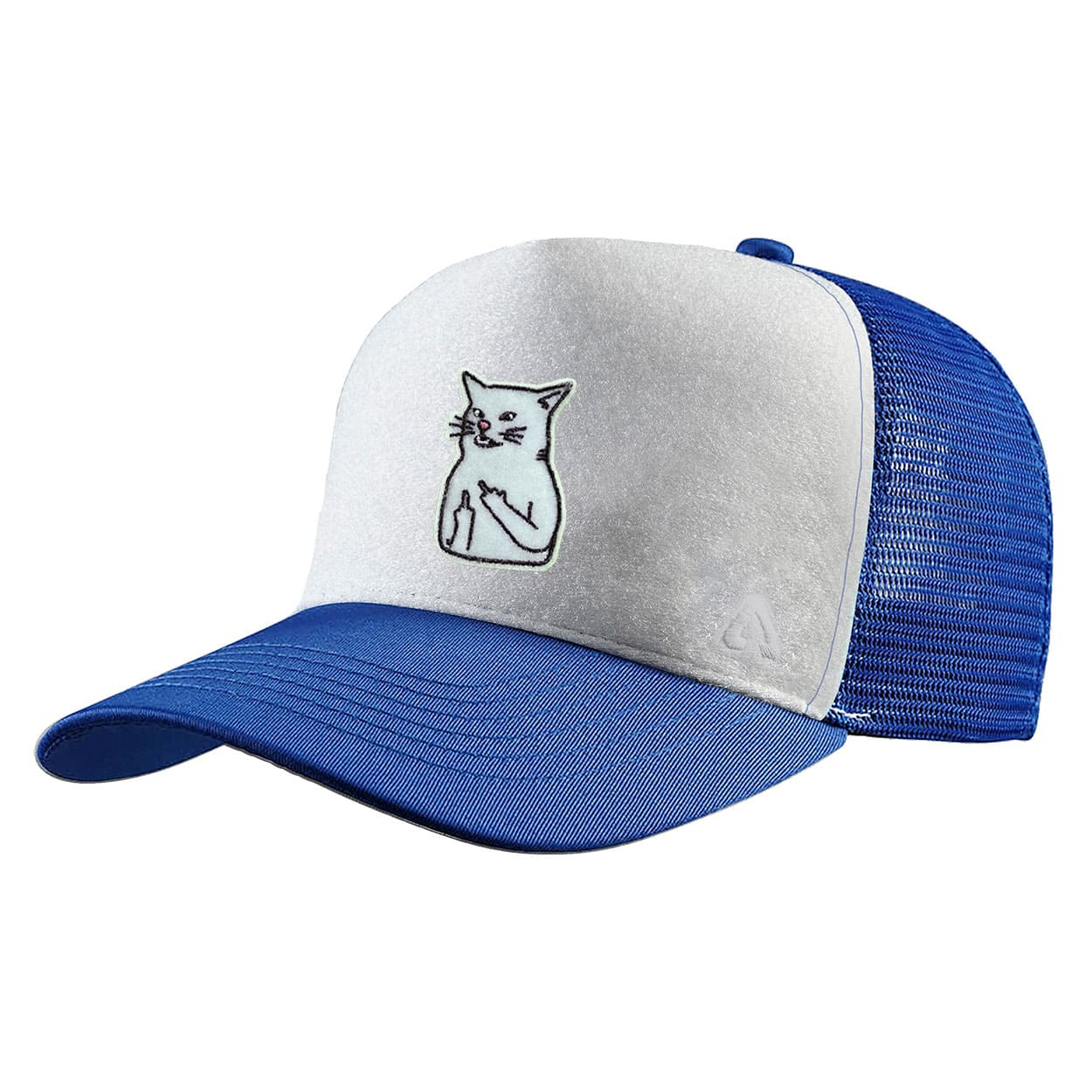 P.A.C. DIY Trucker Cap ReadyToWear Blue/White Cat