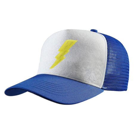 P.A.C. DIY Trucker Cap ReadyToWear Blue/White Lightning Bolt