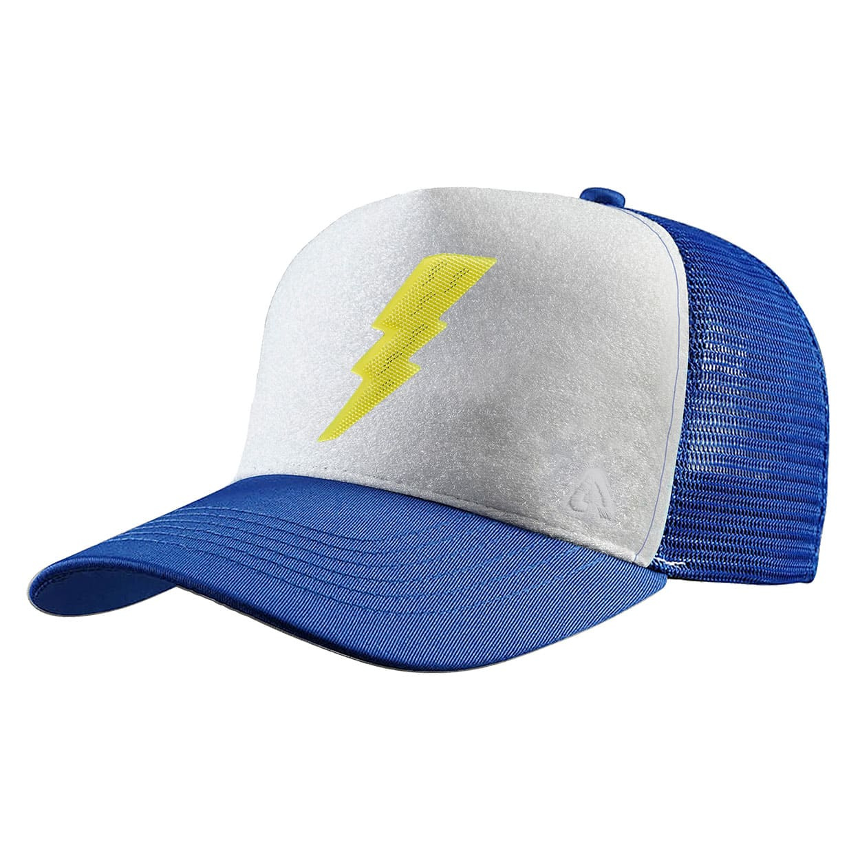 P.A.C. DIY Trucker Cap ReadyToWear Blue/White Lightning Bolt