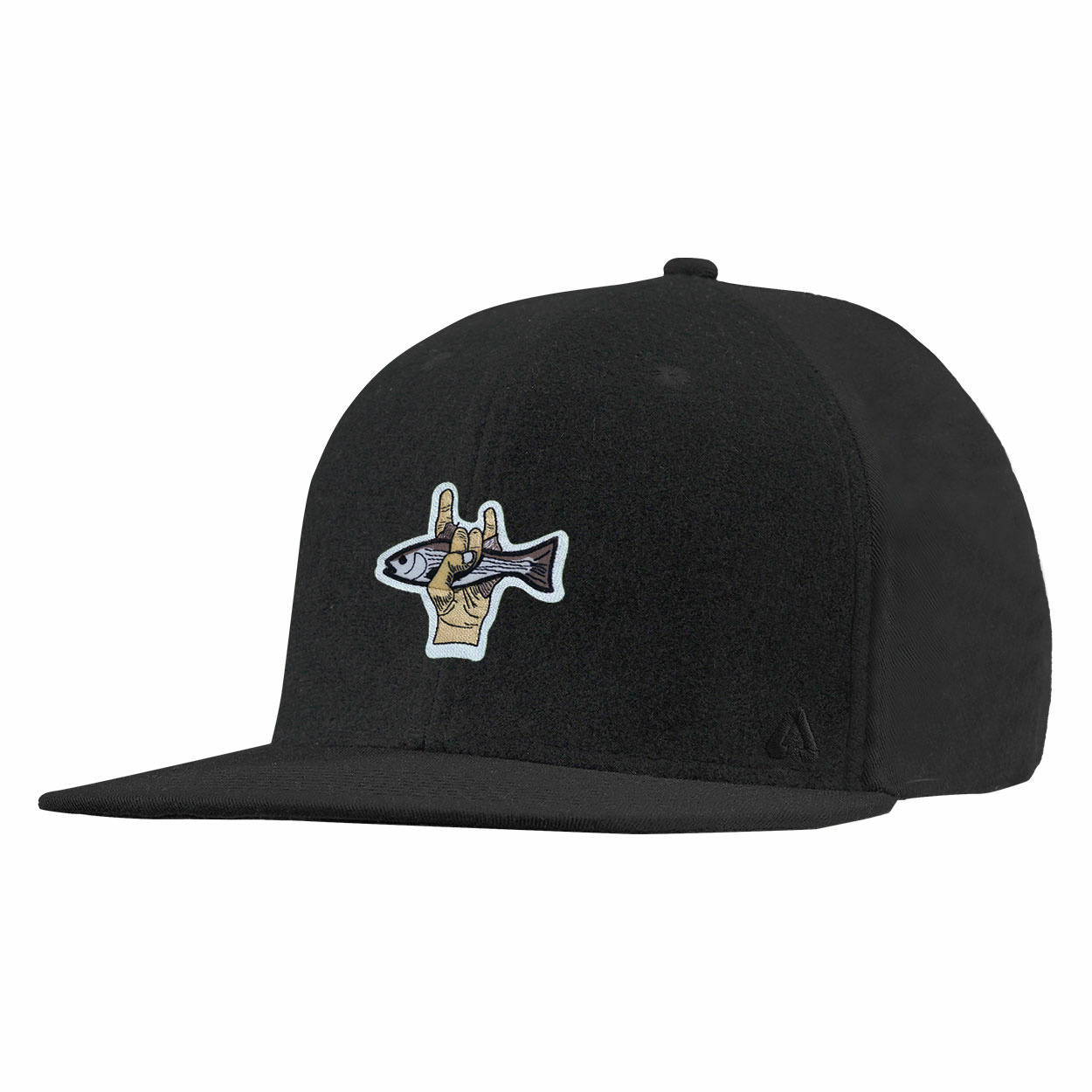 P.A.C. DIY Snapback Cap ReadyToWear Black Fish Hand