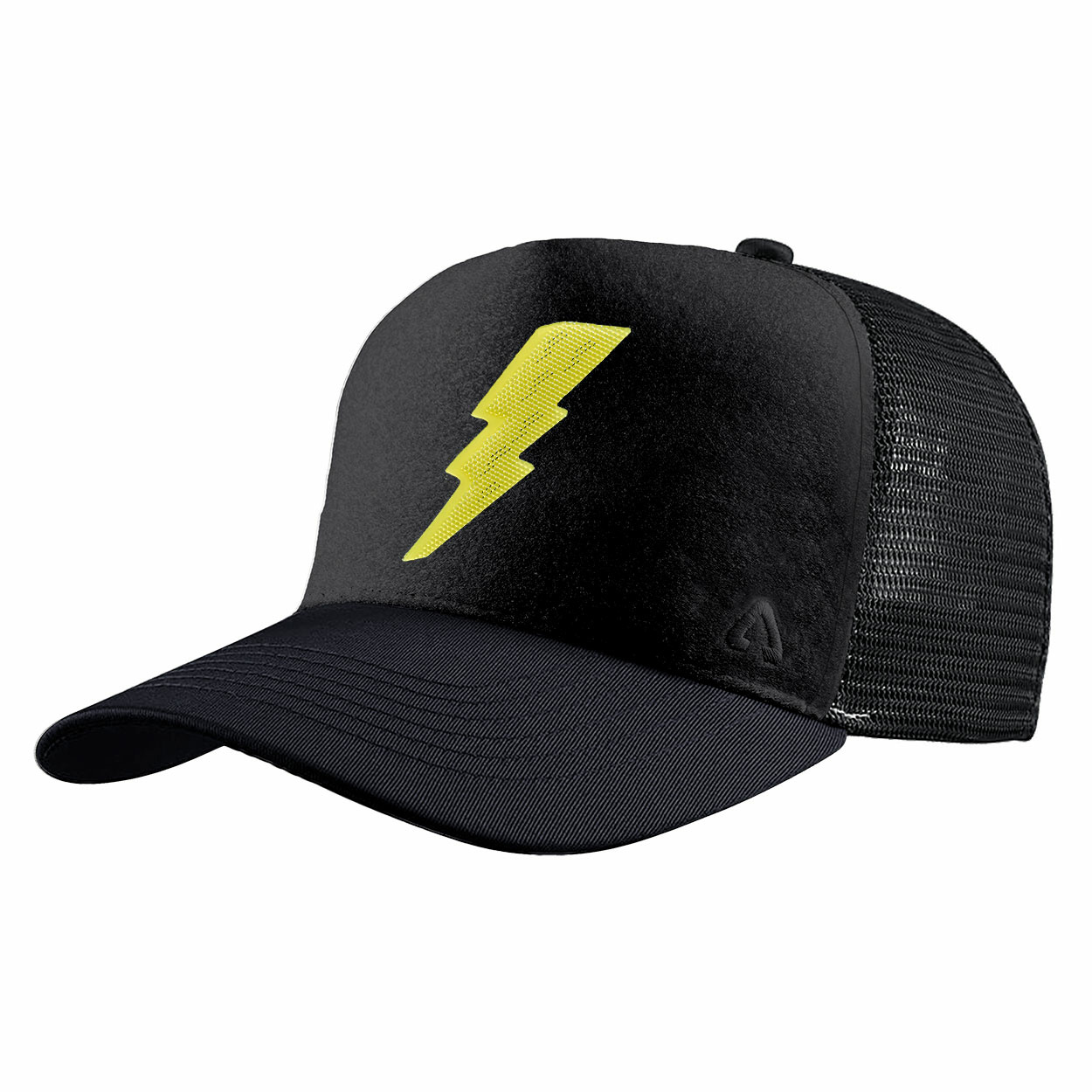 P.A.C. Kids DIY Trucker Cap ReadyToWear Black Lightning Bolt