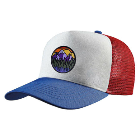 P.A.C. DIY Trucker Cap ReadyToWear Blue/Red Landscape