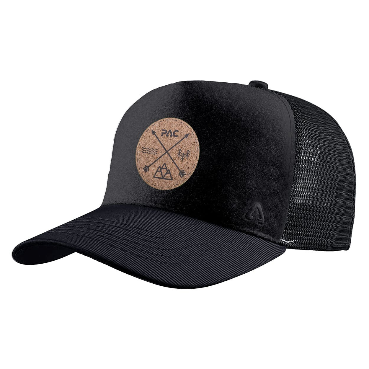 P.A.C. DIY Trucker Cap ReadyToWear Black Logo Cork