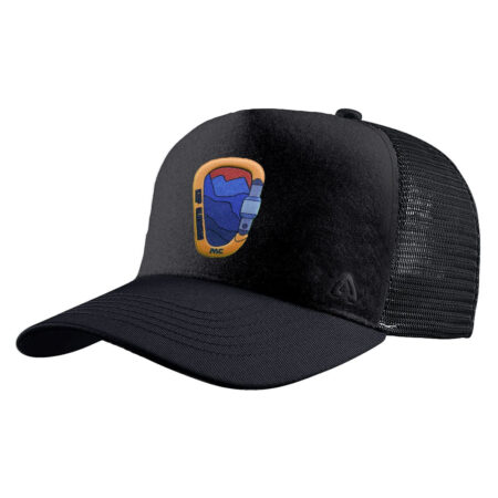P.A.C. DIY Trucker Cap ReadyToWear Black Climbing Carabiner