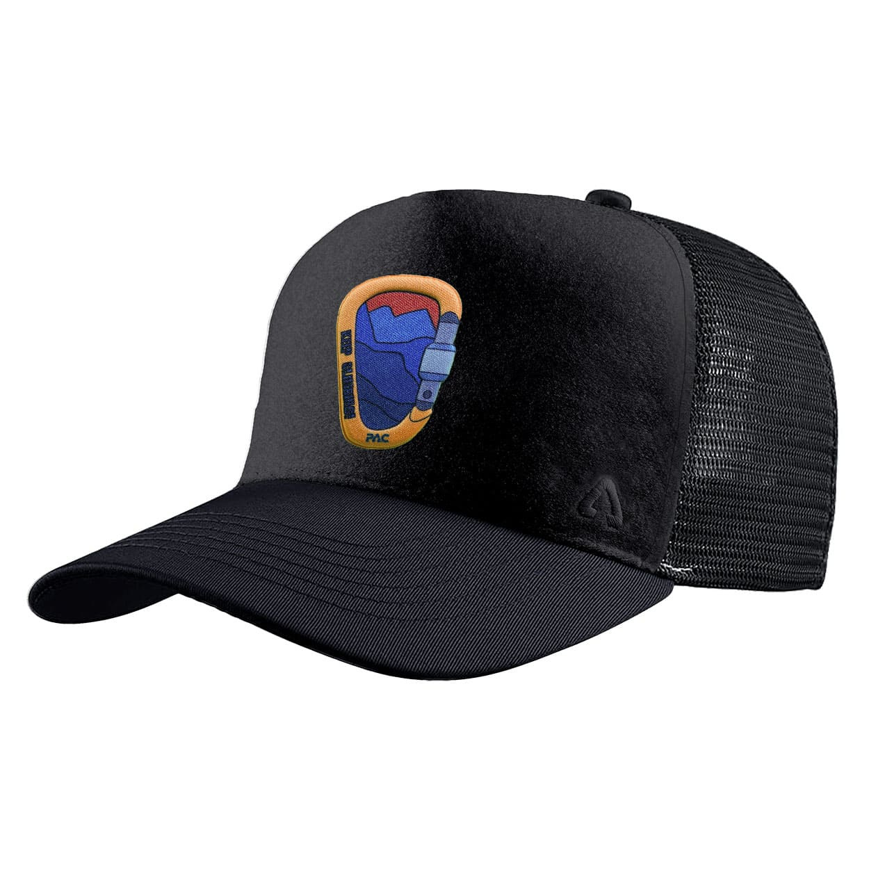 P.A.C. DIY Trucker Cap ReadyToWear Black Climbing Carabiner