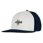P.A.C. DIY Snapback Cap ReadyToWear Navy/White Fish Hand - Thumbnail Image 1
