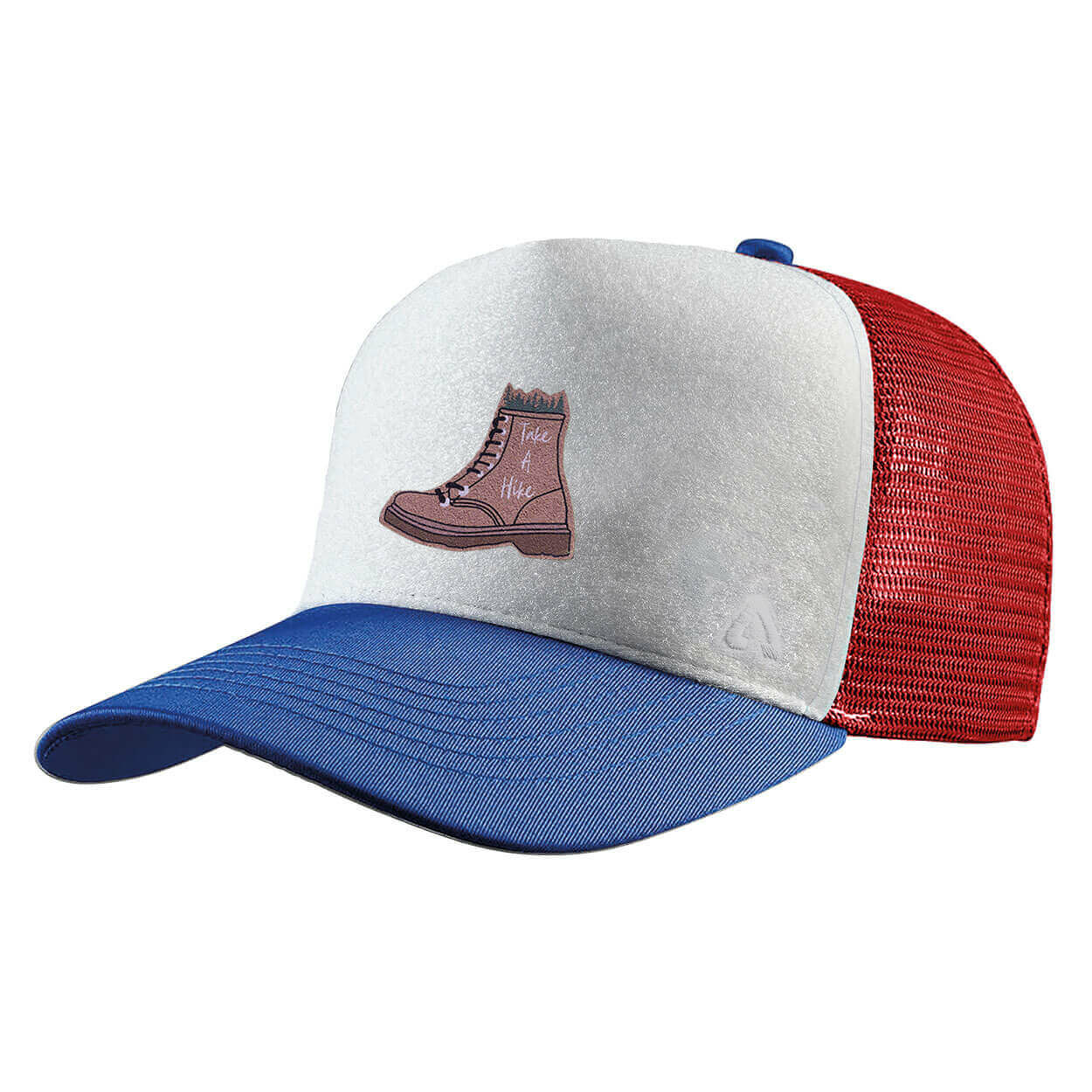 P.A.C. DIY Trucker Cap ReadyToWear Blue/Red Hiking Boot