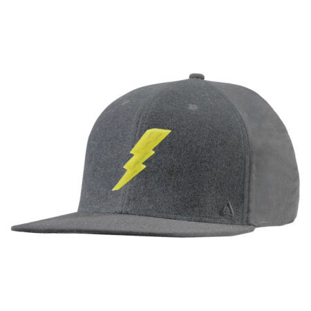 P.A.C. DIY Snapback Cap ReadyToWear Grey Lightning Bolt