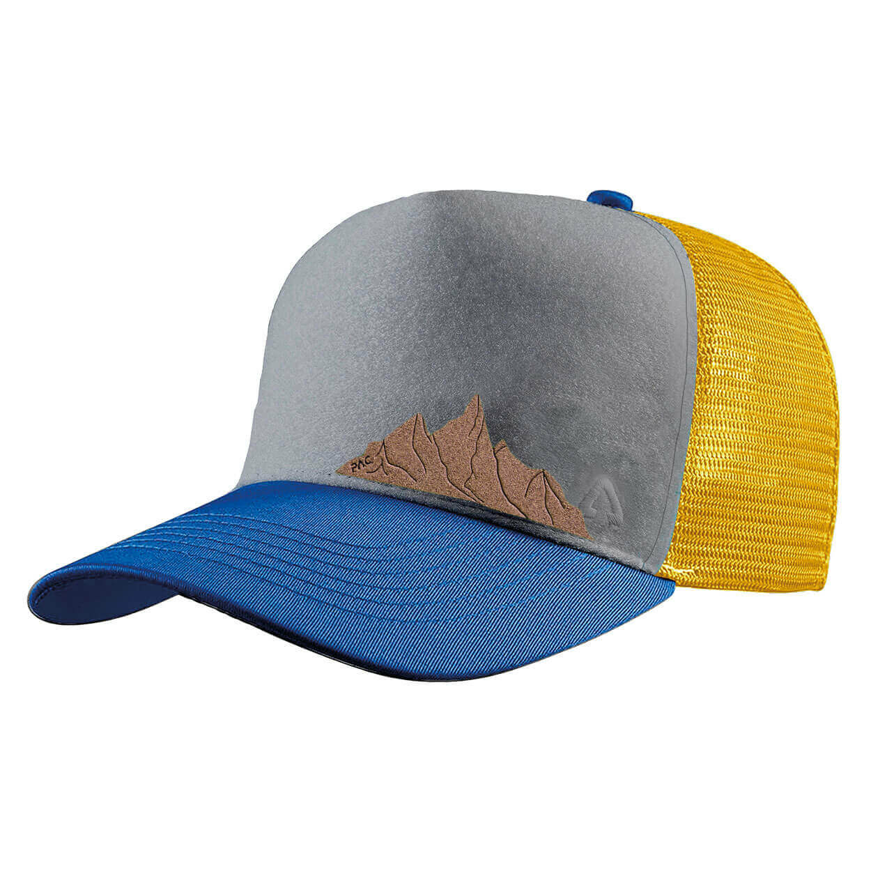 P.A.C. DIY Trucker Cap ReadyToWear Blue/Yellow Cork Mountain