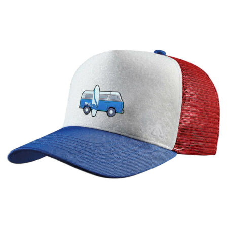 P.A.C. DIY Trucker Cap ReadyToWear Blue/Red Caravan Surf