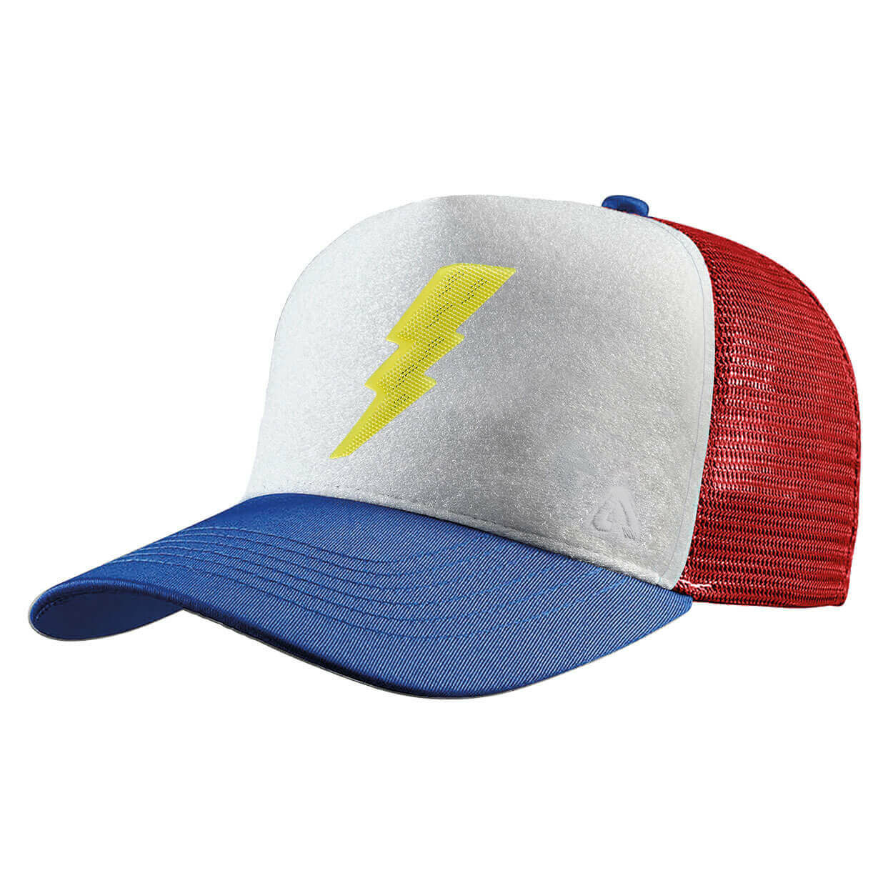 P.A.C. DIY Trucker Cap ReadyToWear Blue/Red Lightning Bolt