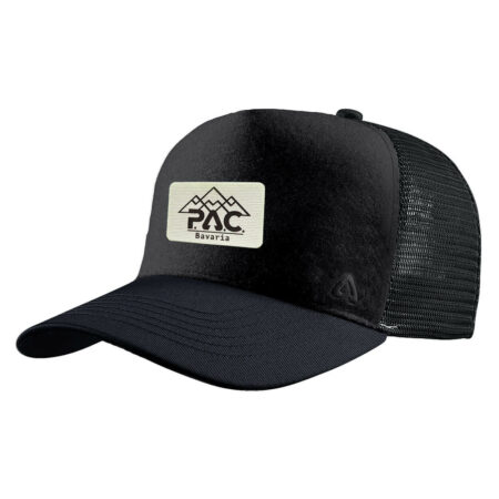 P.A.C. DIY Trucker Cap ReadyToWear Black Logo Cord