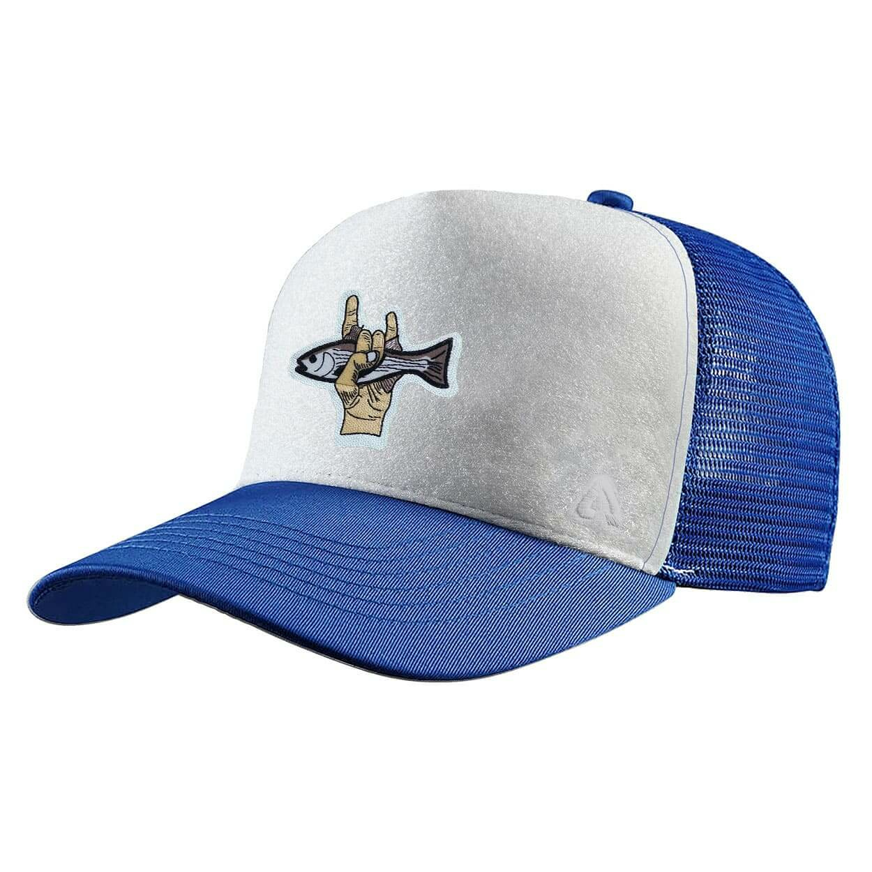 P.A.C. DIY Trucker Cap ReadyToWear Blue/White Fish Hand
