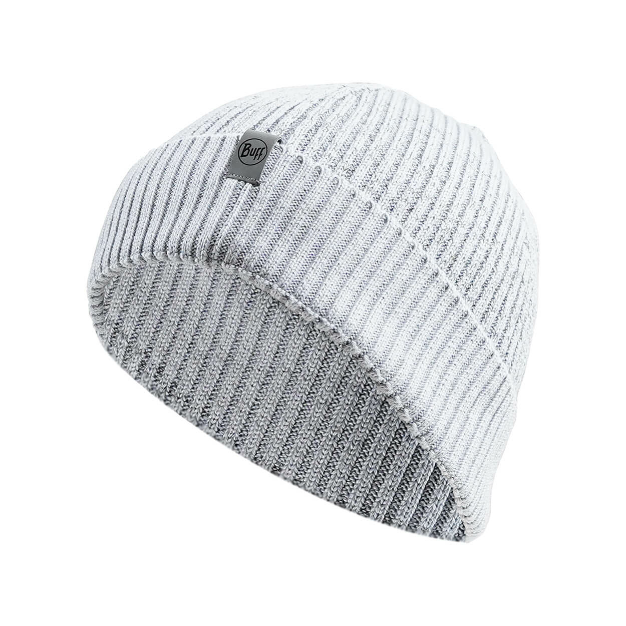 Buff Merino Active Beanie Solid Light Grey
