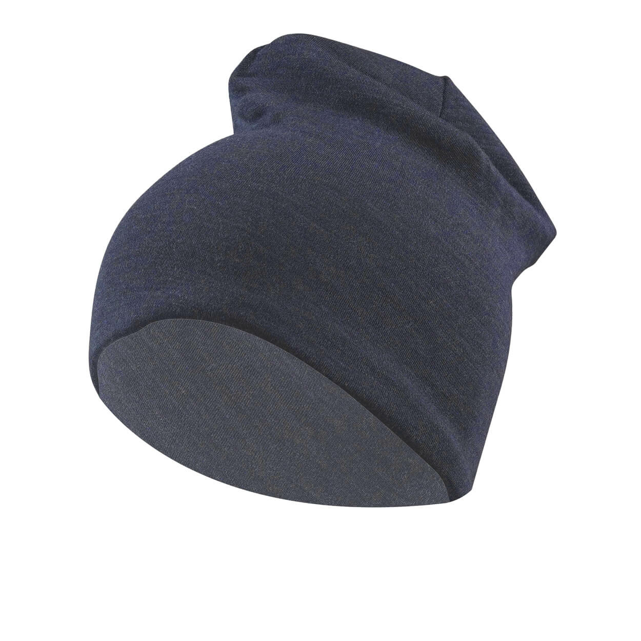 Buff Merino Heavyweight Beanie Solid Night Blue