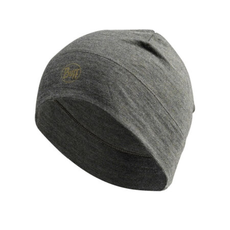 Buff Merino Migweight Beanie Solid Bark